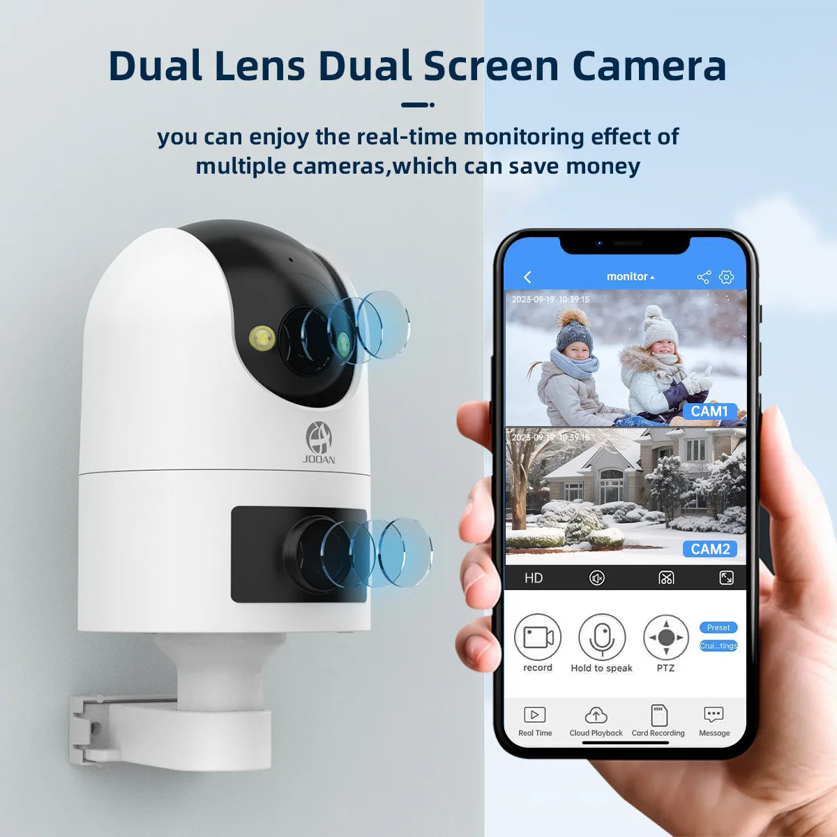 Smart Dual Lens PTZ Security Camera