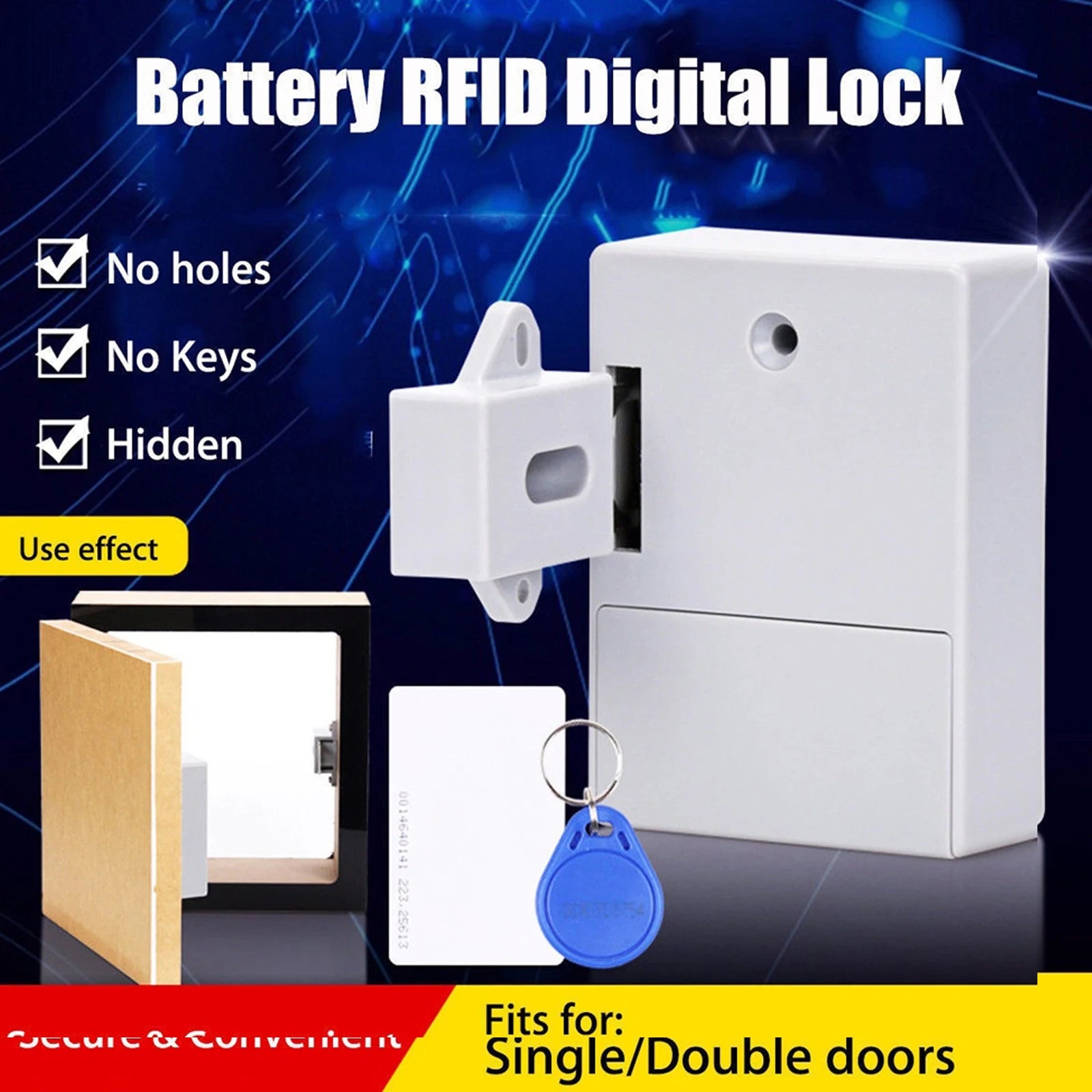 Smart Cabinet Lock (RFID/Card Access)