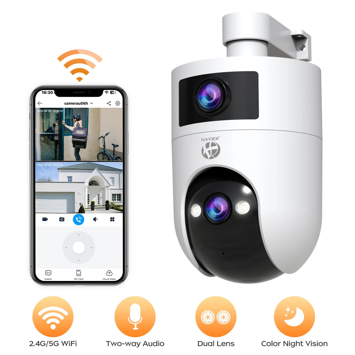 Smart Dual Lens PTZ Security Camera