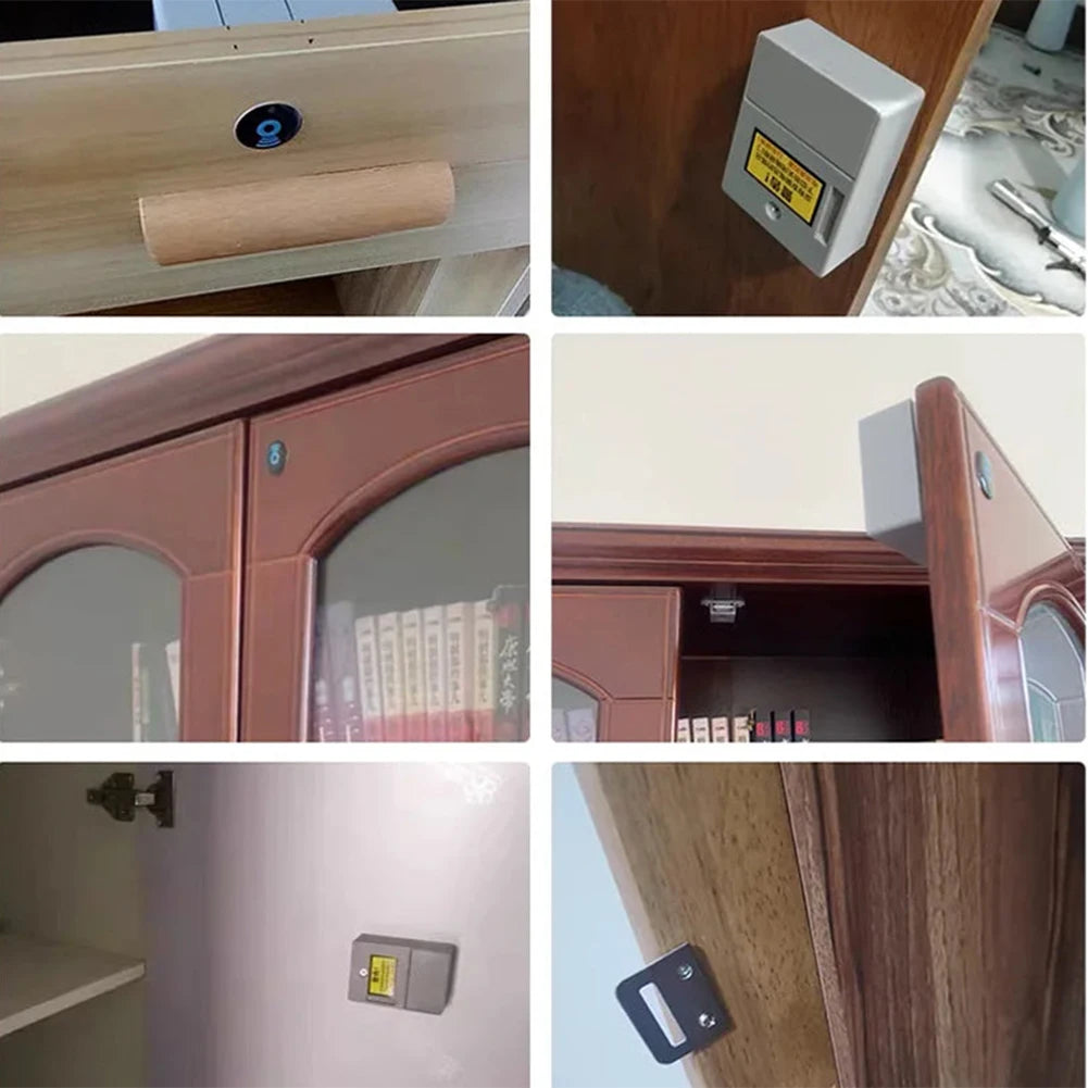 Invisible Sensor Cabinet Lock (No-Hole Installation)